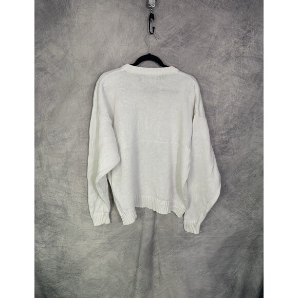 Vtg Eddie Bauer Crew Neck Sweater Men's XL Knit Heavyweight Fisherman Nautical - Picture 2 of 5